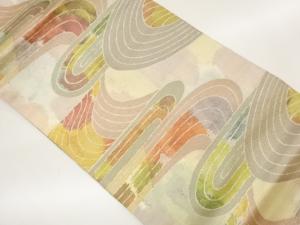 流水模様織出し名古屋帯